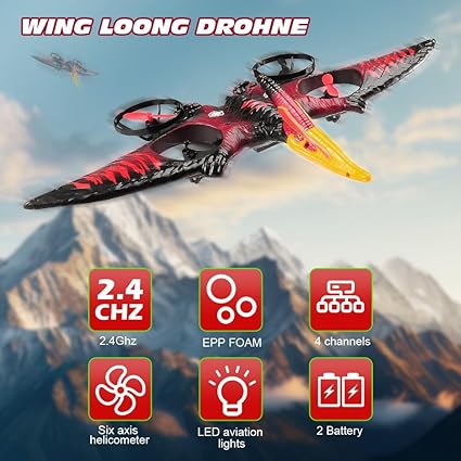 Pterosaur Warplane - Flying Dino Drone