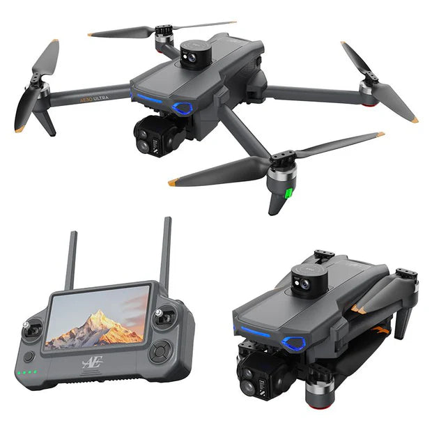 طائرة بدون طيار Air 3 Dual 4K مع خاصية التحكم الذكي عن بعد والطيران لمدة 92 دقيقة | طائرة Air 3 بكاميرتين 4K ريموت ذكي و92 دقيقة طيران