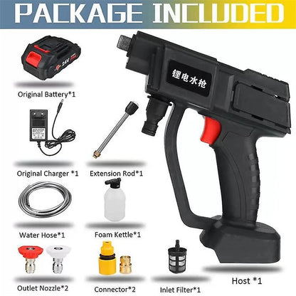 21V Cordless Pressure Washer, 50 Bar, Dual Battery